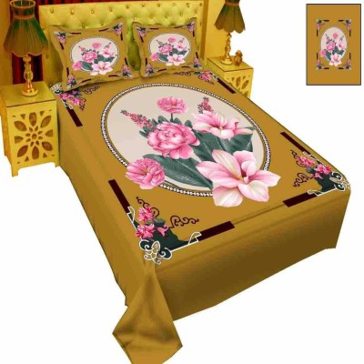 Luxury King size Bed Sheet with Matching Pillow covers