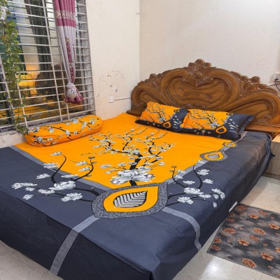 Luxury King size Bed Sheet with Matching Pillow covers