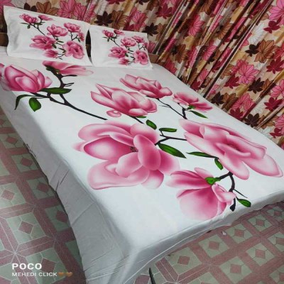 Luxury King size Bed Sheet with Matching Pillow covers