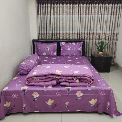 Twill Cotton Comforter - 5 Pcs Set