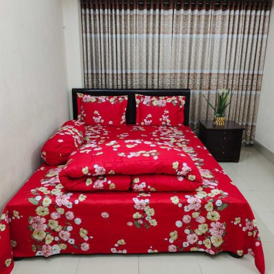 Twill Cotton Comforter - 5 Pcs Set
