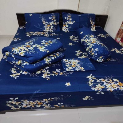 Twill Cotton Comforter - 5 Pcs Set