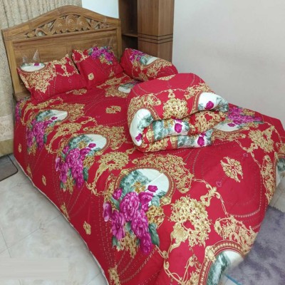 Twill Cotton Comforter - 5 Pcs Set