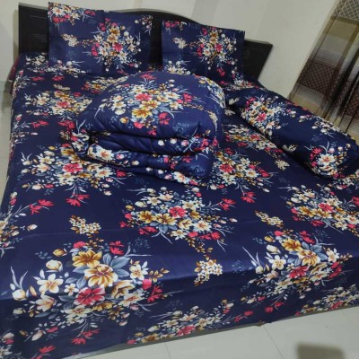 Twill Cotton Comforter - 5 Pcs Set