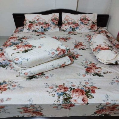 Twill Cotton Comforter - 5 Pcs Set