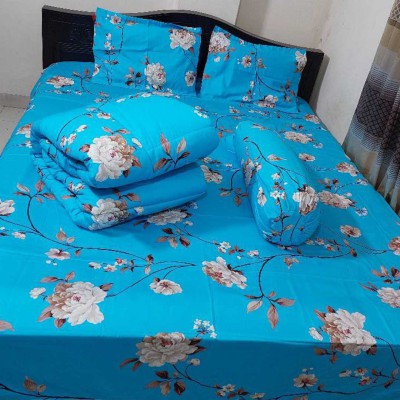 Twill Cotton Comforter - 5 Pcs Set