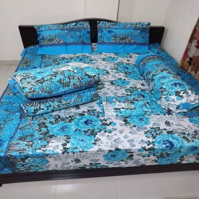 Twill Cotton Comforter - 5 Pcs Set