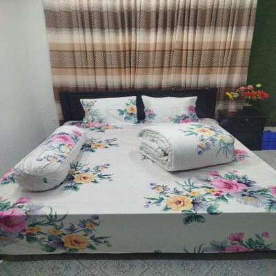 Twill Cotton Comforter - 5 Pcs Set