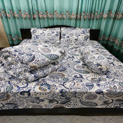 Twill Cotton Comforter - 5 Pcs Set