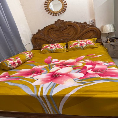 Luxury King size Bed Sheet with Matching Pillow covers