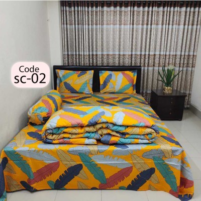 Twill Cotton Comforter - 5 Pcs Set