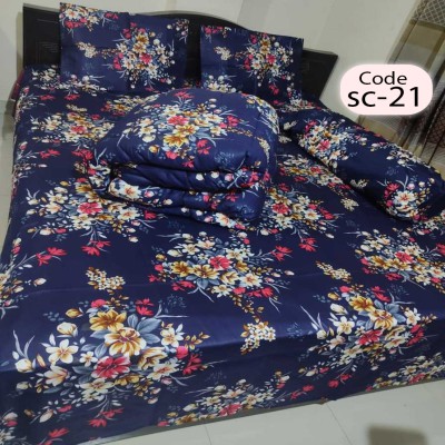 Twill Cotton Comforter - 5 Pcs Set