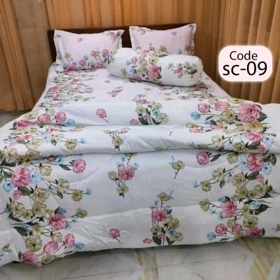 Twill Cotton Comforter - 5 Pcs Set