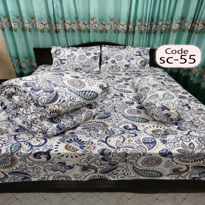 Twill Cotton Comforter - 5 Pcs Set