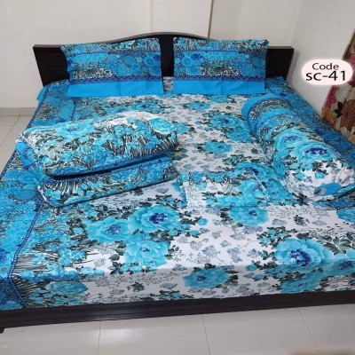 Twill Cotton Comforter - 5 Pcs Set