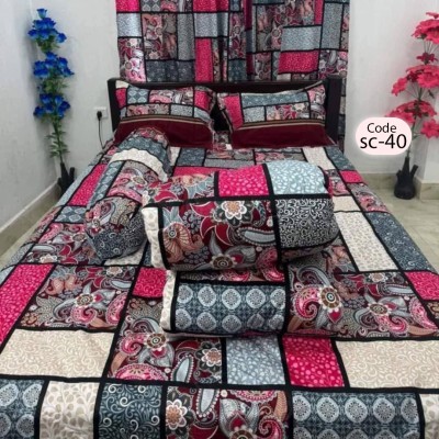 Twill Cotton Comforter - 5 Pcs Set
