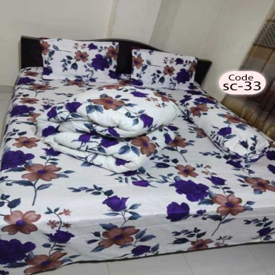 Twill Cotton Comforter - 5 Pcs Set
