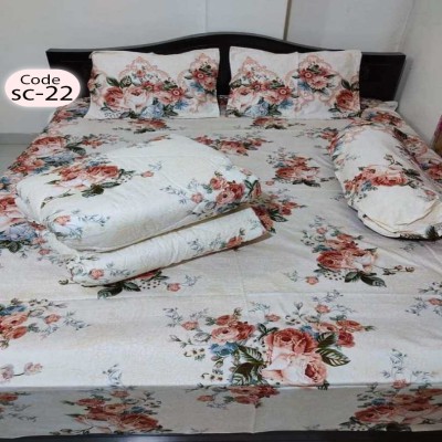Twill Cotton Comforter - 5 Pcs Set