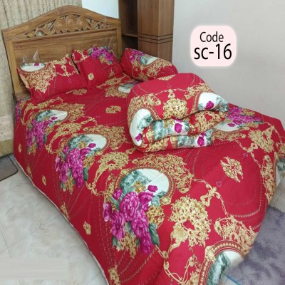 Twill Cotton Comforter - 5 Pcs Set