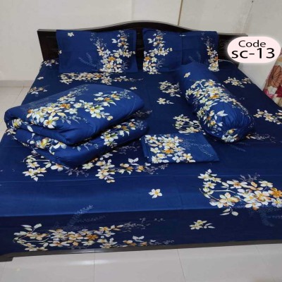 Twill Cotton Comforter - 5 Pcs Set