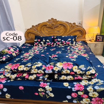 Twill Cotton Comforter - 5 Pcs Set
